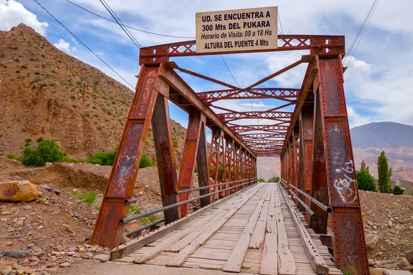 Old Bridge Tilcara Pukara Argentina — Stock Photo, Image