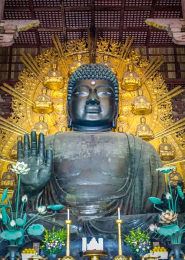 Vairocana büyük Buda Daibutsu-den Todai-ji Tapınağı, Nara, Japonya