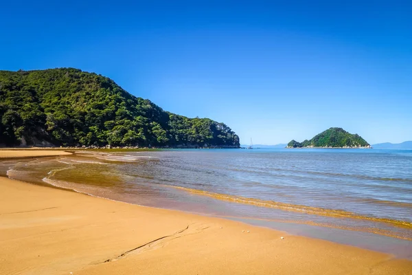 Parc National Abel Tasman Baie Sable Blanc Mer Turquoise Nouvelle — Photo