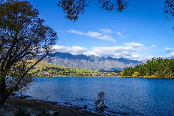 Lake Wakatipu Dağlar Queenstown Yeni Zelanda — Stok fotoğraf