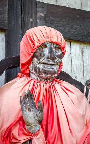 Дерев Яна Статуя Binzuru Дайбуцу Ден Todai Temple Нара Японія — стокове фото