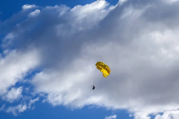 Parapente Lago Wakatipu Queenstown Nueva Zelanda —  Fotos de Stock