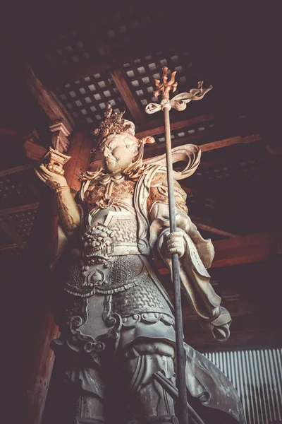 Komokuten Guardian Staty Daibutsu Den Todai Temple Nara Japan — Stockfoto