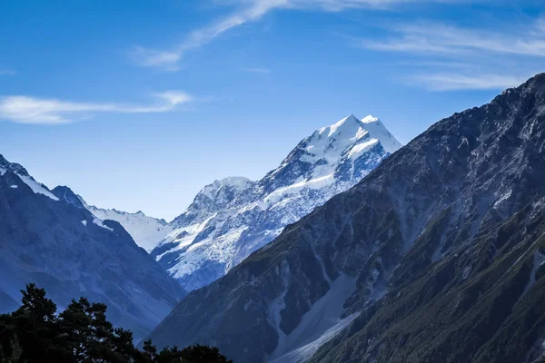 Aoraki Mount Cook Buzul Manzara Yeni Zelanda — Stok fotoğraf