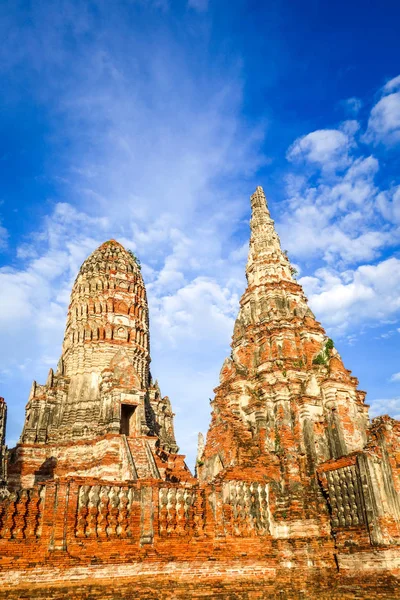Wat Chaiwatthanaram Boeddhistische Tempel Ayutthaya Thailand — Stockfoto