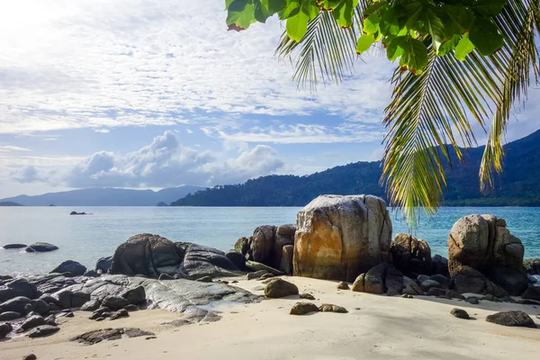 Plaża Zachód Słońca Paradise Koh Lipe Tajlandia — Zdjęcie stockowe