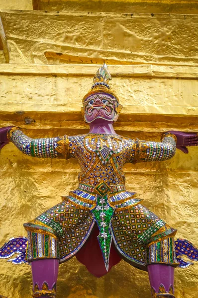 Estatua Yaksha Complejo Grand Palace Bangkok Tailandia — Foto de Stock