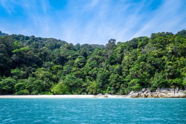 Kaplumbağa Sanctuary Beach, Perhentian Adaları, Terengganu, Malezya