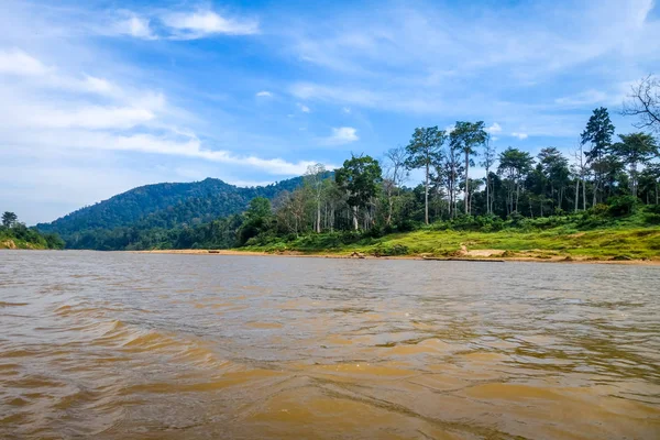 Fluss Und Dschungel Landschaft Taman Negara Nationalpark Malaysia — Stockfoto