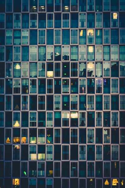 Fassade Und Fenster Moderner Bürogebäude Frontansicht — Stockfoto