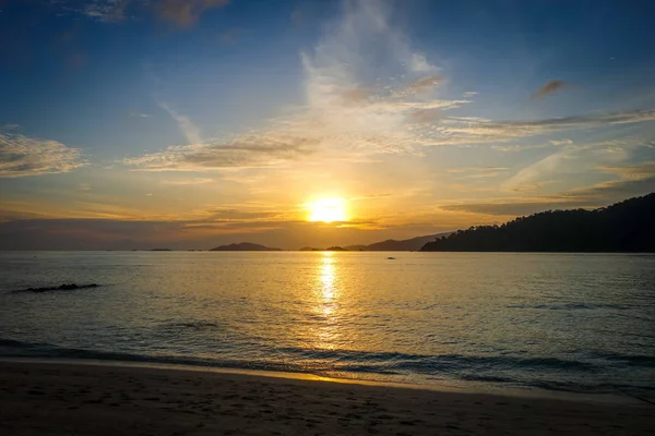 Perfekter Tropischer Strand Bei Sonnenuntergang Koh Lipe Thailand — Stockfoto