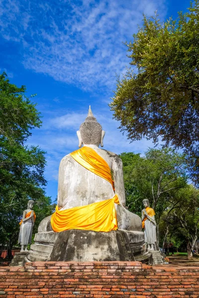 Posąg Buddy, Świątynia Wat Lokaya Sutharam, Ayutthaya, Tajlandia — Zdjęcie stockowe