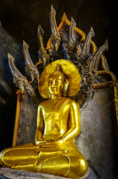 Buddha en el templo de Wat Suwan Kuha, Tailandia — Foto de Stock