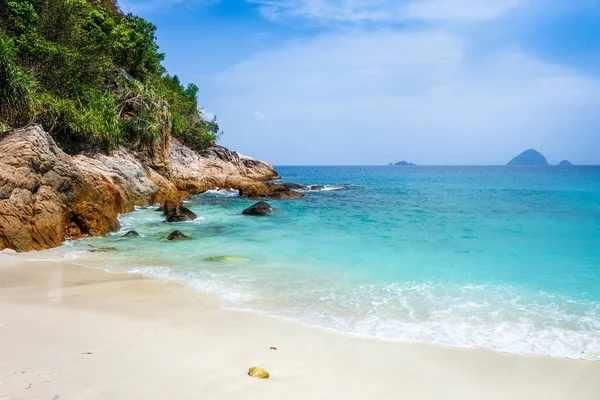 Romantyczny beach, Wyspy Perhentian, Terengganu, Malezja — Zdjęcie stockowe