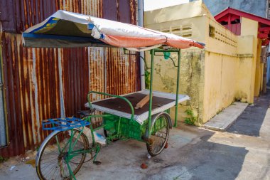 Trishaw in George Town, Penang, Malezya