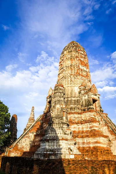 Wat Chai Watthanaram tempel, ayutthaya, thailand — Stockfoto