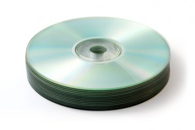 Cd, Dvd boş yığın beyaz yalıtılmış