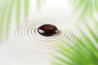 Zen doğal Japon bahçe arka plan