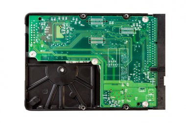 sabit disk sürücüsü üzerinde beyaz izole