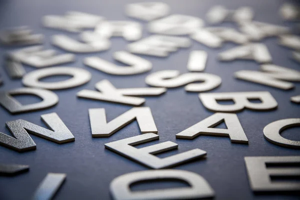 Letras mistas pilha closeup foto — Fotografia de Stock