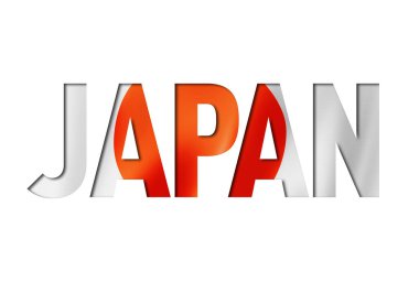 japonca bayrak metin yazı tipi