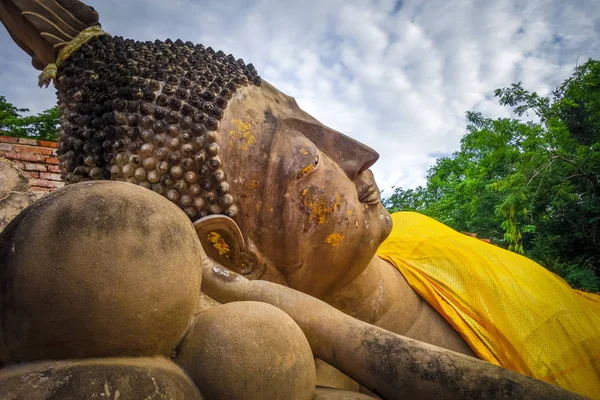 Leżącej Buddy, Wat Phutthaisawan Temple, Ayutthaya, Tajlandia — Zdjęcie stockowe