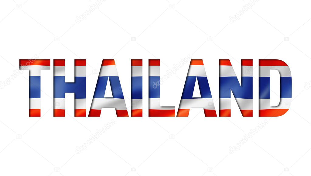 thailand flag text font