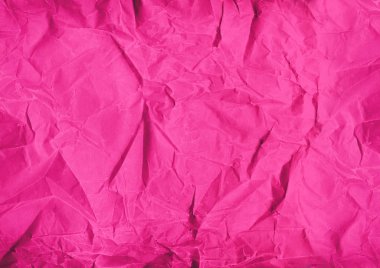 Pembe Buruşuk Kağıt Doku Arkaplanı