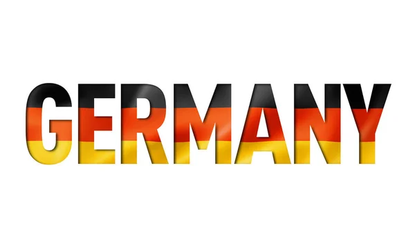 Carattere testo bandiera tedesca — Foto Stock
