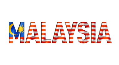 malezya bayrağı metin yazı tipi