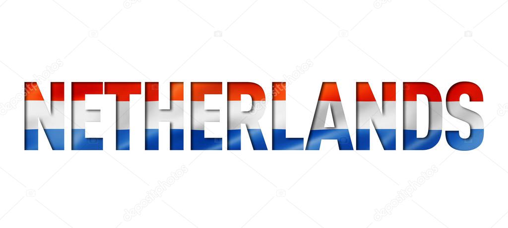 netherlands flag text font