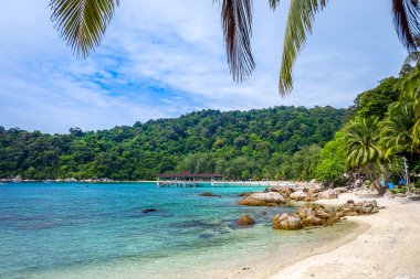 Teluk Pauh plajı, Perhentian Adaları, Terengganu, Malezya
