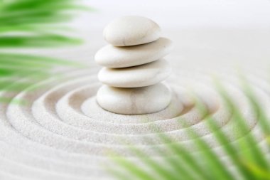 Zen doğal Japon bahçe arka plan