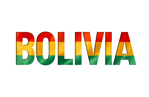 bolivian flag text font
