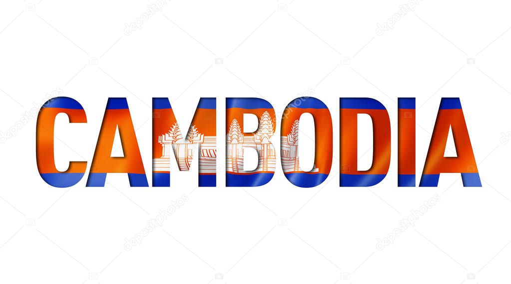 cambodian flag text font