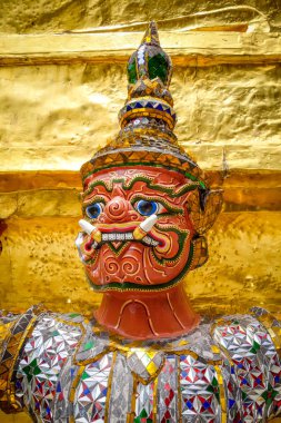 Yaksha heykeli, Grand Palace, Bangkok, Tayland