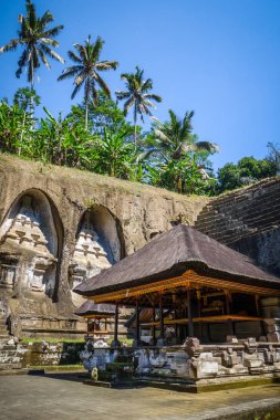 Gunung in Tapınak, Ubud, Bali, Endonezya, oyulmuş kayalar