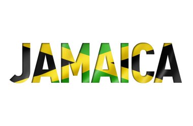 jamaican flag text font clipart