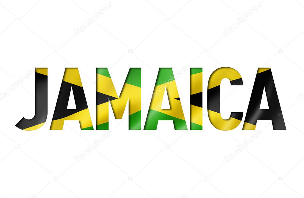Jamaican flag text font. jamaica symbol background