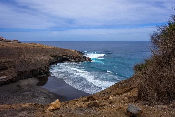 Cliffs Ocean View Coastal Path Santo Antao Island Πράσινο Ακρωτήριο — Φωτογραφία Αρχείου