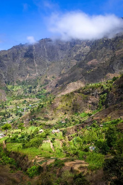 Paul Valley Krajina Ostrově Santo Antao Kapverdy Afrika — Stock fotografie