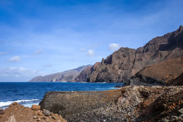 Acantilados Vista Mar Isla Santo Antao Cabo Verde África — Foto de Stock