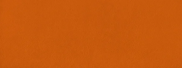 Orange Leather Texture Background Natural Material Banner — Stock Photo, Image