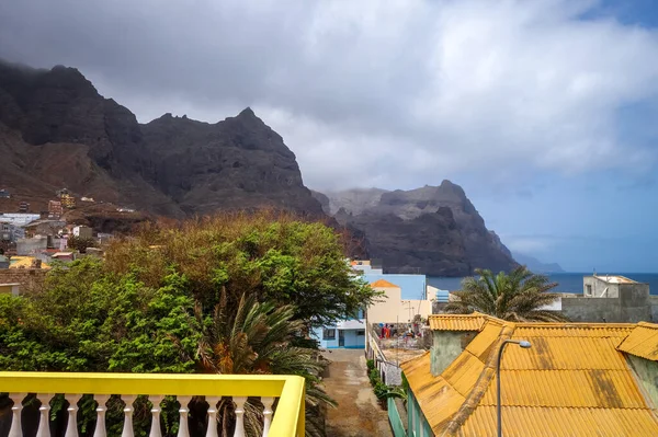 Ponta Sol Cabo Verde Agosto 2018 Acantilados Vista Mar Desde — Foto de Stock