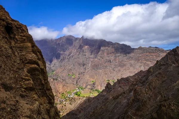 Paisaje Montañas Isla Santo Antao Cabo Verde África — Foto de Stock