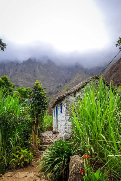 Santo Antao Cape Verde August 2018 Traditional Houses Paul Valley — стоковое фото