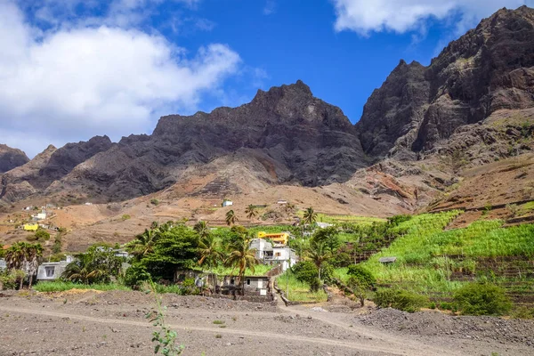 Horská Krajina Ostrově Santo Antao Kapverdy Afrika — Stock fotografie