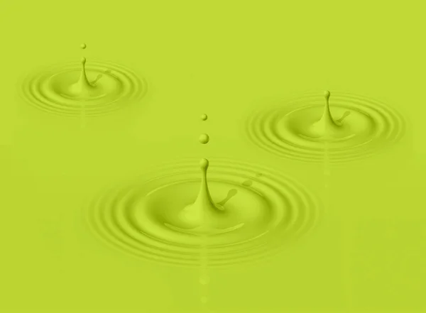 Зелені Краплі Авокадо Розбризкують Молоко Роблять Пульсацію Ілюстрація — стокове фото