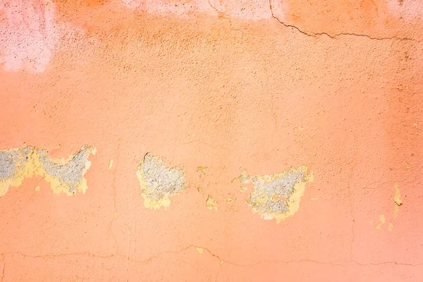 Oude Roze Gebarsten Stucwerk Muur Achtergrond Textuur — Stockfoto