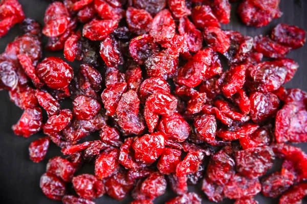 Cranberries Secas Fundo Textura Papel Parede Vista Superior — Fotografia de Stock